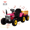 thumbnail image 1 of EastVita Kids Powered 12V 25-35W Ride on Car ,Toddler Riding, Driven Electric Tractor, Large Farm Tractor Toy on Car, Farm Simulation Driving With Remote Control/7-led /Horn/MP3 Player, 1 of 8