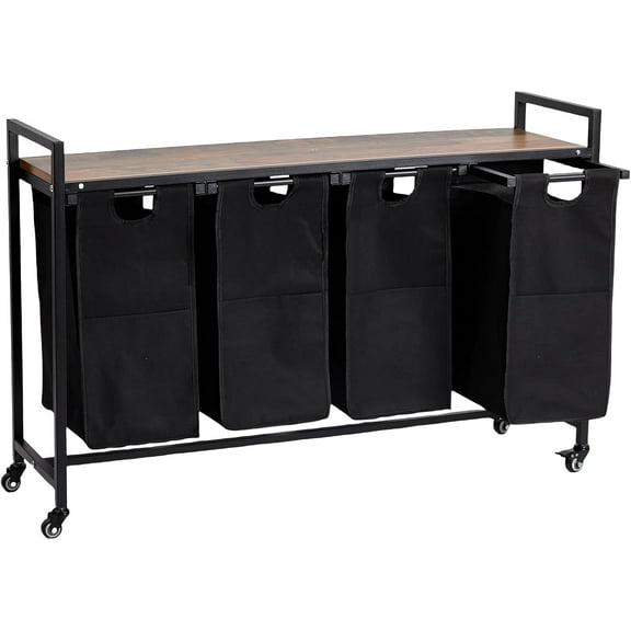 EastVita Laundry Hamper With Shelf -3 Laundry Hamper Laundry Basket Organizer Pull Out Laundry Hamper Removable Laundry Bag Clothes Hamper Organizer