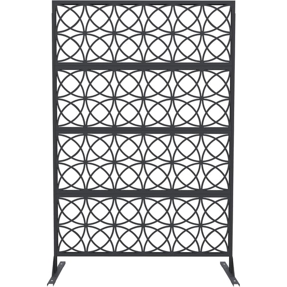 EastVita Metal Privacy Screen Outdoor Garden Screens for Privacy Decorative-Copper Coin