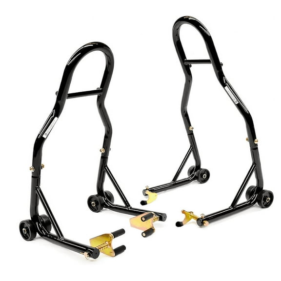 EastVita Motorcycle Rear Wheel Stand - Lift Jack with U Fork Swingarm Spool, 850 Lbs Capacity, Compatible with Multiple Brands of Motorcycle Style