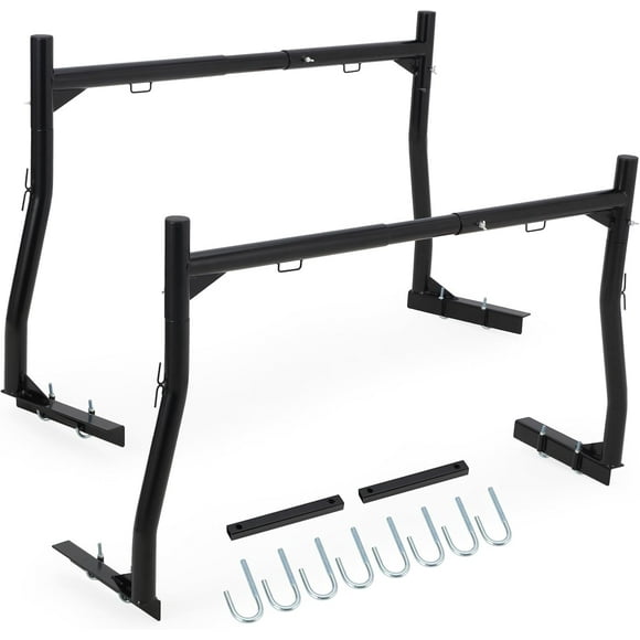 EastVita Pickup Truck Ladder Rack | 46"-71" Adjustable Width 800 LB. Load Steel Truck Rack Heavy Duty Truck Bed Ladder Rack for Kayak, Surfboard 2 Pack