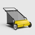 thumbnail image 1 of EastVita Push Lawn Sweeper 26-Inch Width Enhanced 4-Brush System 7 CuFt Hopper Capacity Heavy Duty Steel Frame for Yard and Leaves Garden Cleanup, 1 of 9