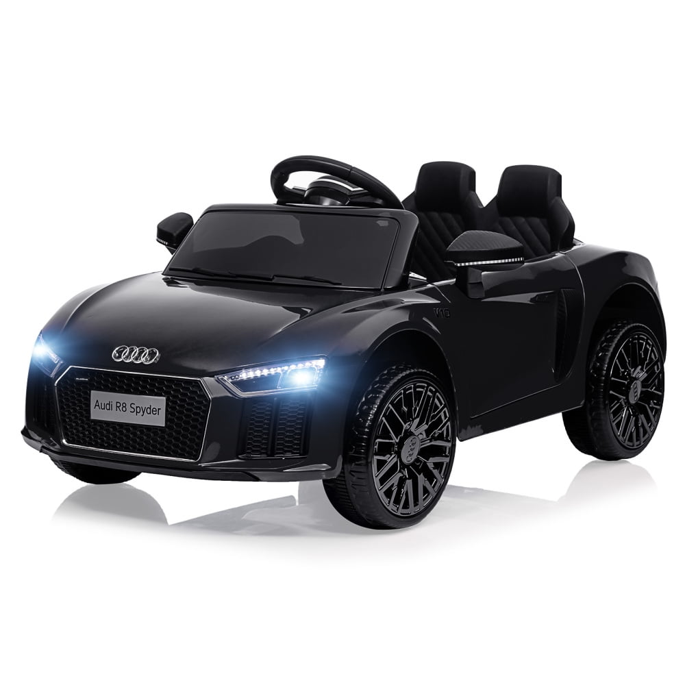 Black 12V Audi Licensed Ride-On Toy Car with Remote Control