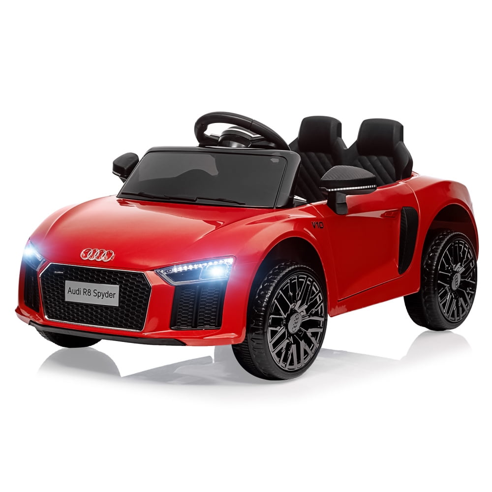 Red 12V Audi R8 Spyder Kids Ride-On Car
