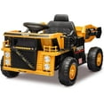 thumbnail image 1 of EastVita Ride on Dump Truck,12V Ride on Construction Vehicle with Remote Control,Electric Dump Bed,Shovel,Ride on Car Toy with Music Player, High and Four-Wheel Shock Absorption yellow, 1 of 7