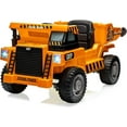 thumbnail image 1 of EastVita Ride on Dump Truck, Ride On Car with Remote Control, 12V Kids Electric Car with Remote Control, Ride on Construction Vehicles with Electric Dump Bed and Extra Shovel, Music Player Orange, 1 of 7