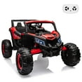 thumbnail image 1 of EastVita Ride on UTV Car, 24V Ride on Car Battery Powerd Electric Off-Road UTV Car w/Remote Control, 200W Motor, Spring Suspension, Music, LED Lights, ATV, Red, 1 of 7