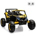 thumbnail image 1 of EastVita Ride on UTV Car, 24V Ride on Car Battery Powerd Electric Off-Road UTV Car w/Remote Control, 200W Motor, Spring Suspension, Music, LED Lights Yellow, 1 of 7