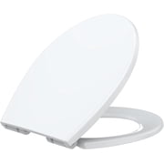 EastVita Round Toilet Seat with Slow Close Quick Release Hinges and Non-Slip Bumpers, White Toilet Seat with Quiet Close Easy to Install and Clean, Never Loosens - American Standard