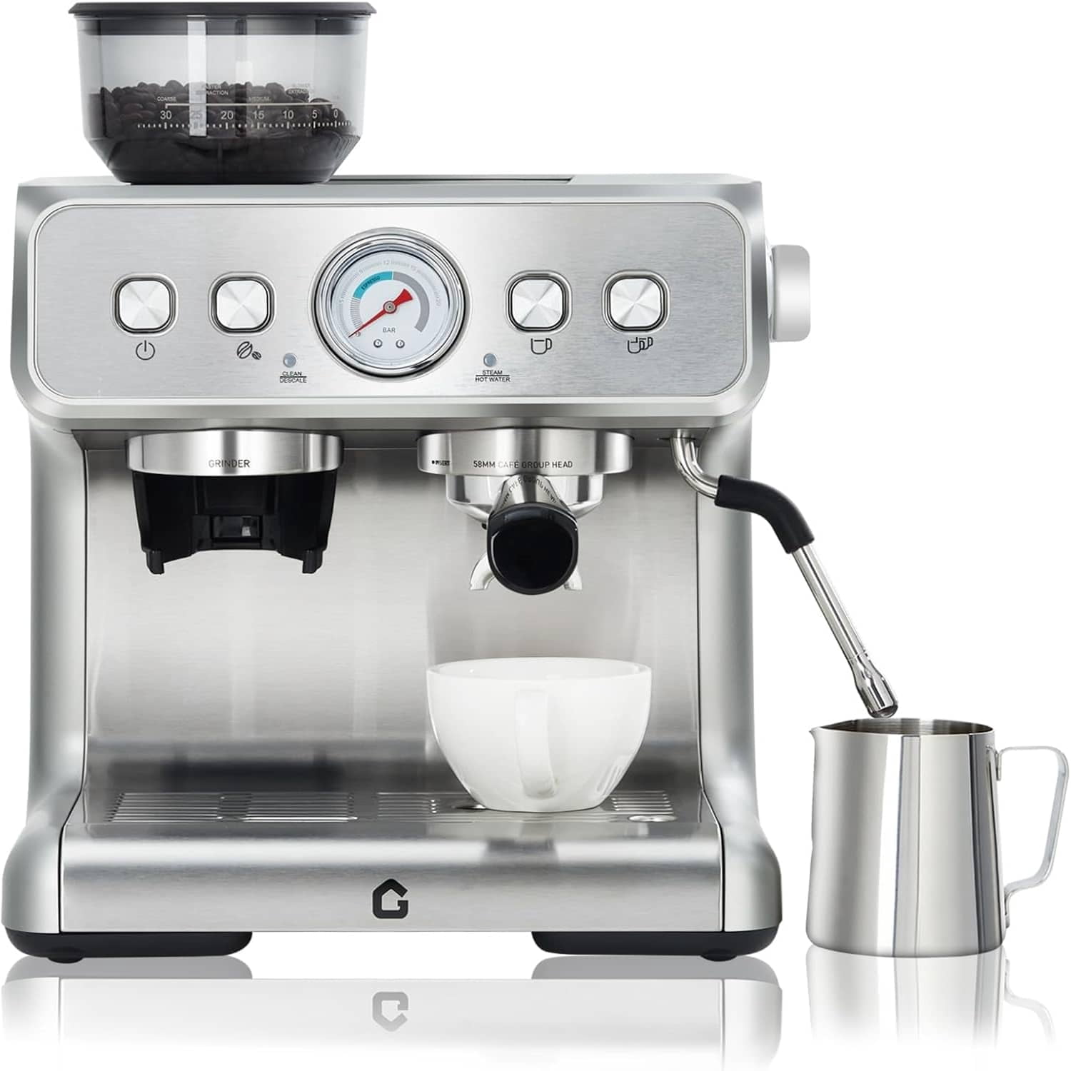 EastVita Semi-Automatic Espresso Machine 20 Bar Professional Pressure