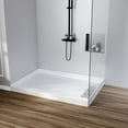 thumbnail image 1 of EastVita Shower Base Non-Slip SMC Shower Pan with Right Drain 304 Stainless Steel Square Drain Cover Bathroom Shower Tray Kit Single Threshold Floor for Easy Installation, 1 of 7