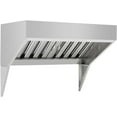 thumbnail image 1 of EastVita Stainless-Steel Commercial Kitchen Hood-Filter - 4FT No Electricity, Baffle Grease Filter, Restaurant Exhaust Hoods, 1 of 6