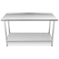 thumbnail image 1 of EastVita Stainless Steel Prep Table, 60 x 24 Inches Kitchen Work Tables with Wheels, NSF Commercial Worktable for Restaurant and Home, 1 of 7