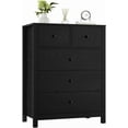 thumbnail image 1 of EastVita Tall 5-Drawer Bedroom Dresser with Deep Drawers & Metal Knobs, Modern Wooden Double Chest of Drawers for Storage, 1 of 7