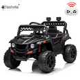 thumbnail image 1 of EastVita Toddler Electric Tram, 4-wheel Drive Ride on Car Truck Driving Remote Control Truck with lighting 2.4G Remote Control MP3 Radio, 1 of 10