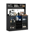 thumbnail image 1 of EastVita Wine Bar Cabinet, Liquor Cabinet with Led Light Power Outlet Buffet Storage Rack Coffee Bar Cabinet, 1 of 7