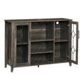thumbnail image 1 of EastVita Wine Bar Cabinet with LED Light,Home Coffee Cabinet with Wine & Glass Rack,Kitchen Buffet Sideboard with Storage,Liquor Cabinet,Brown, 1 of 8