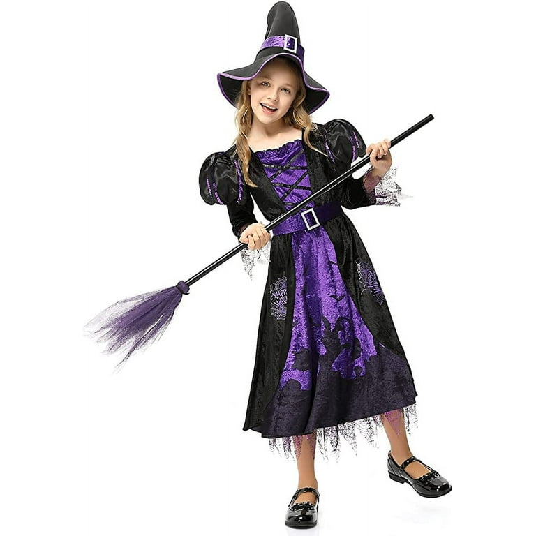 Cobweb Witch Costume Dress for Girls Cobweb Witch Costume Dress for Girls