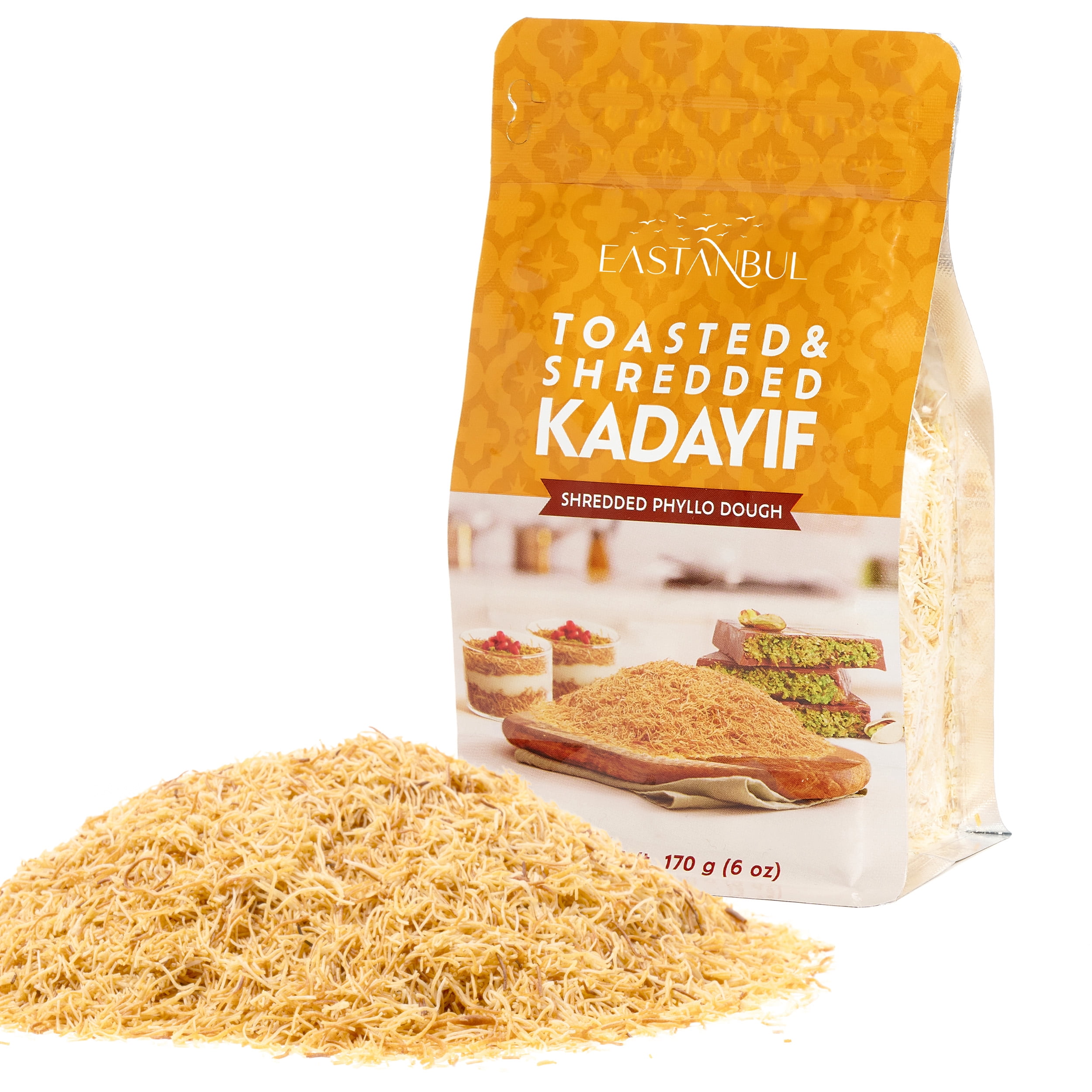 Kitafi Eastanbul Baked Kataifi Shredded Fillo Dough, Kadayif, Toasted Katafi ...