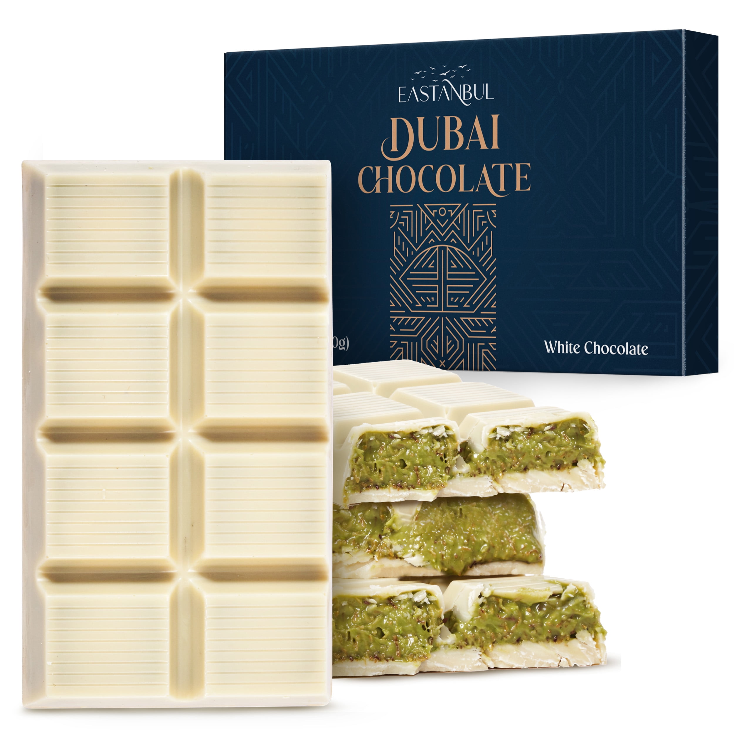 Eastanbul Dubai White Chocolate Bar Pistachio, Viral Candy