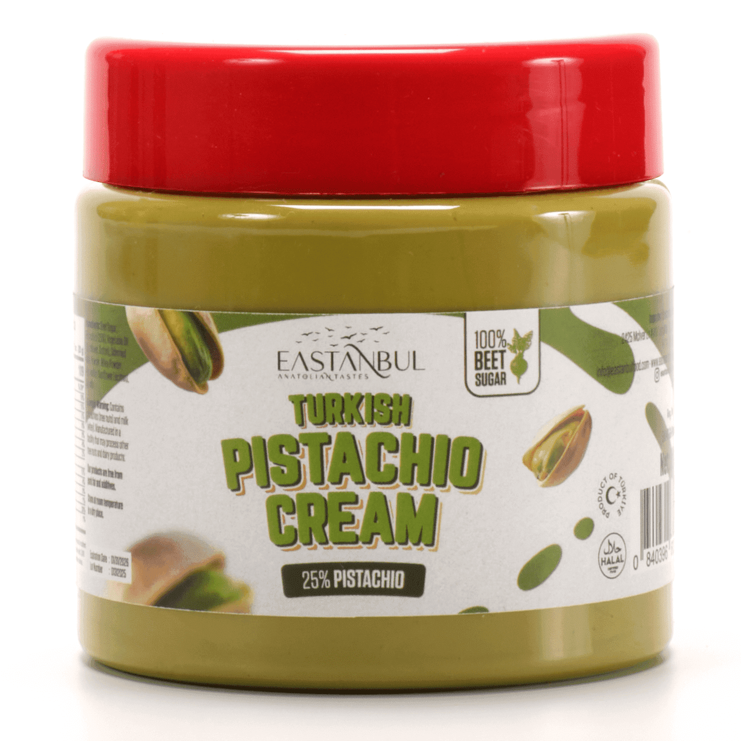Eastanbul Turkish Pistachio Cream, Paste for Dubai Chocolate Bar, 7.8oz