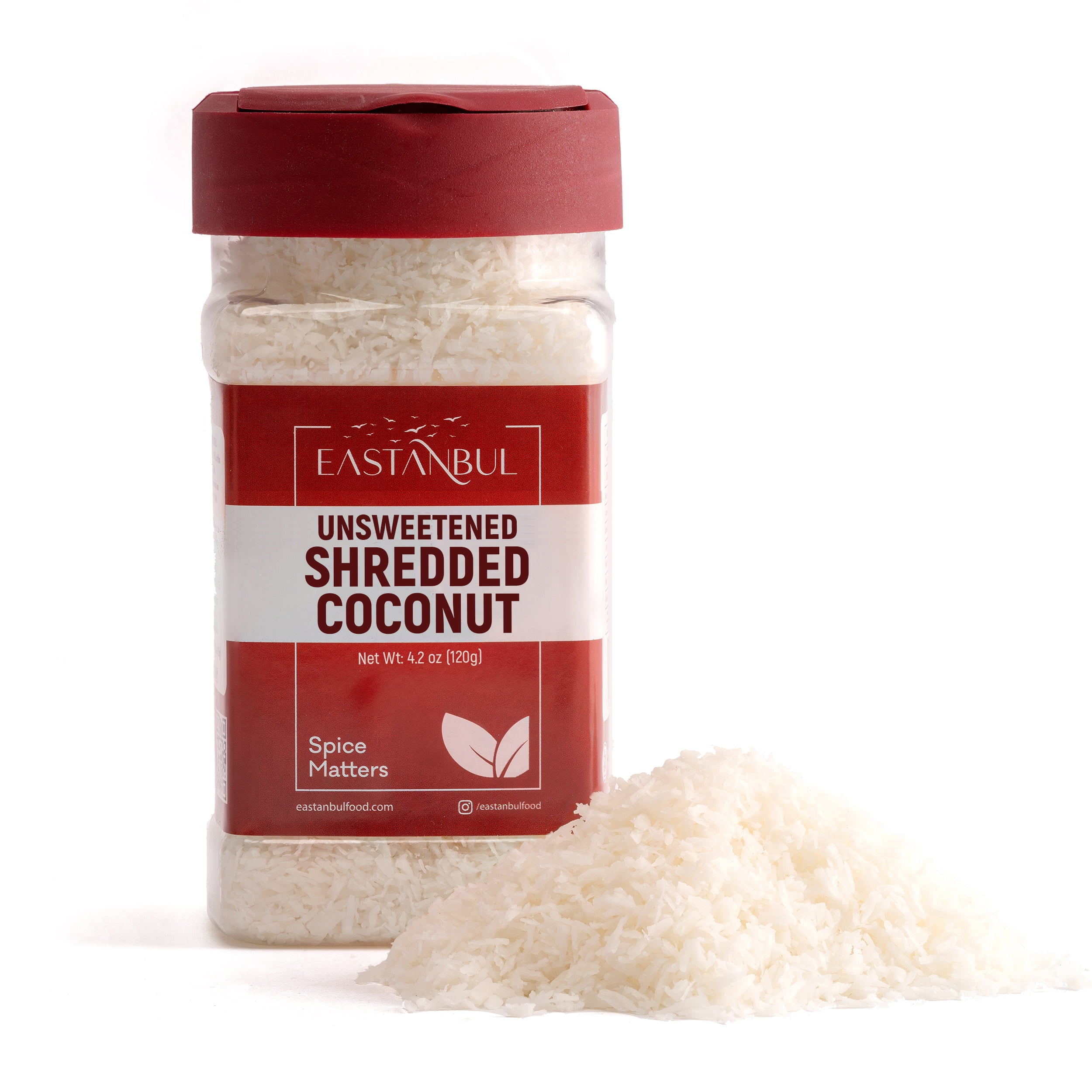 Eastanbul Shredded Coconut Unsweetened 4.2oz, 100 Natural Coconut