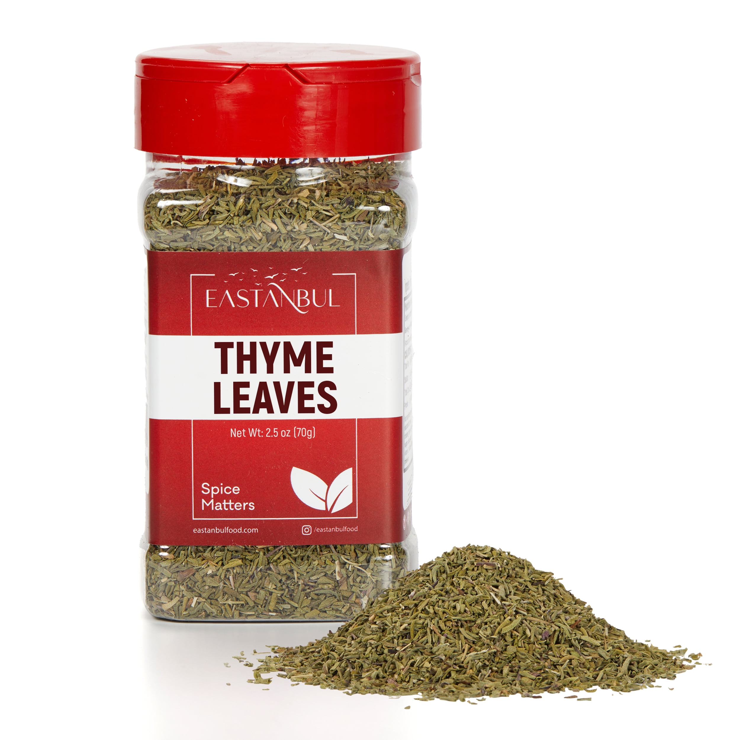 Eastanbul Thyme Leaves, 2.5oz Dried Thyme Seasoning, Dried Thyme Leaves