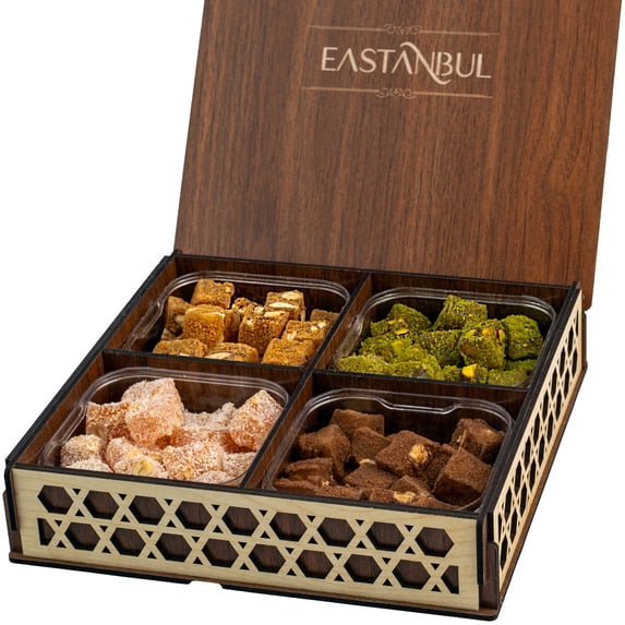 Eastanbul Turkish Delight, Turkish Delights Candy with Nuts 32oz