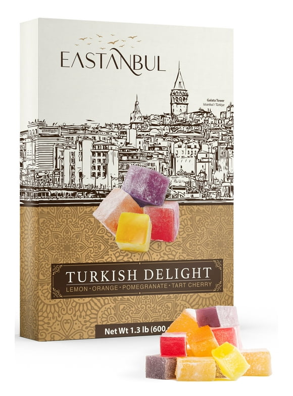 Eastanbul Turkish Delights Assorted w/ 4 Flavors 21.2 oz