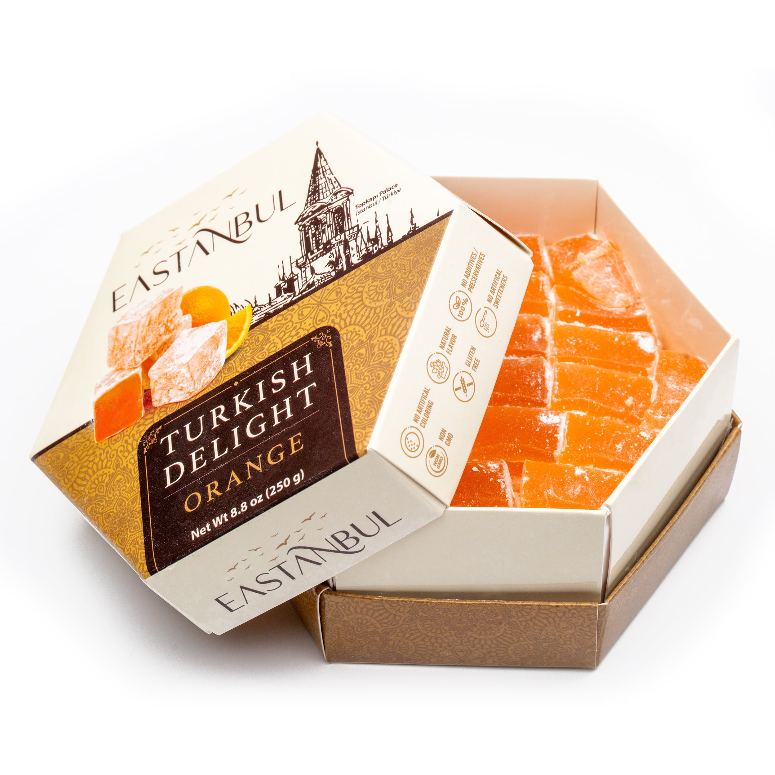 Eastanbul Turkish Delight W/ Orange Flavor, 8.8oz - Walmart.com