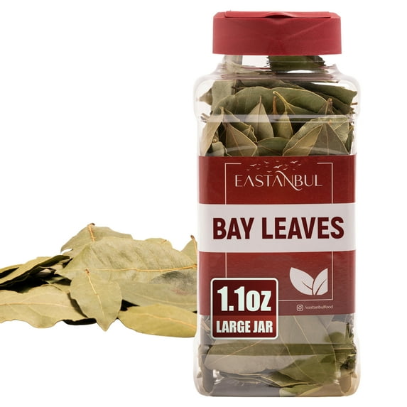 Eastanbul Whole Bay Leaves, Dried Bay Leaves, Whole Bayleaf, 1.1oz