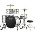 thumbnail image 1 of Eastar Adults Drum Set 5 Piece 22“ Full Size Drums Kit for Junior Beginner with Pedal Cymbals Stands Stool and Sticks, Metallic Silver, 1 of 8
