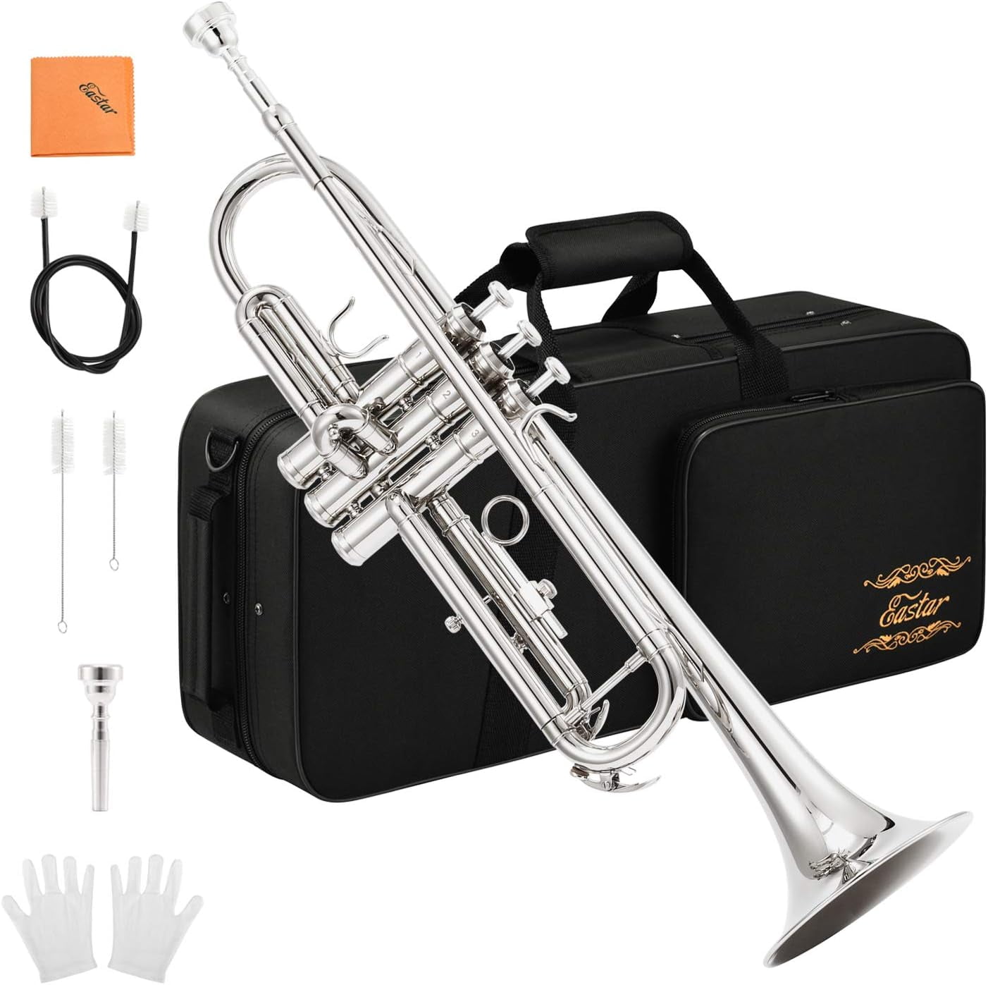 Eastar Bb Standard Trumpet Set for Student Beginner with Hard Case