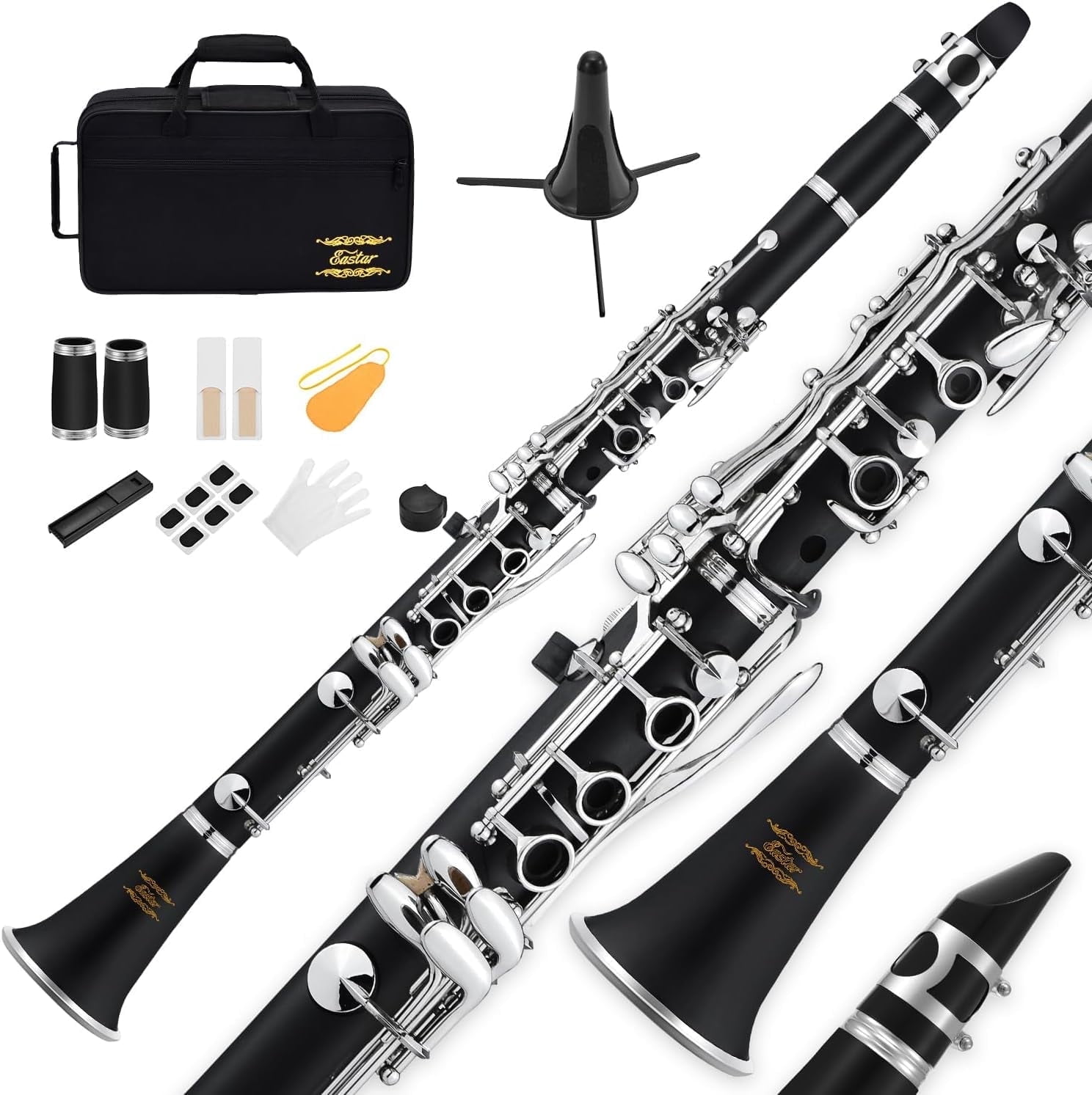 Eastar クラリネットです。 Free Shipping! Eastar Clarinet for Beginners B Flat 17 Keys