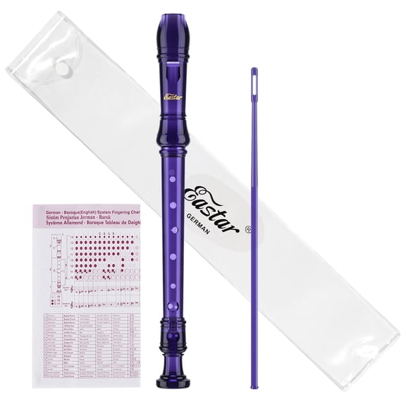 Eastar ERS-1GG German Soprano Recorder 8 Hole C Key 3 Piece Instrument