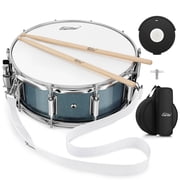 Eastar Snare Drum Set for Beginners, 14"X 5.5" Portable Drum Kit for Students with Bag, Blue