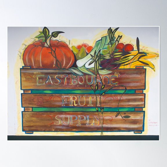 Eastbourne Fruit Supply Poster Wall Art, Modern Wall Decor For Living Room Bedroom, 8x12 UNFRAMED