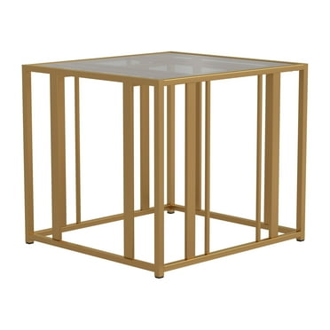 Eastbrook Metal Frame End Table Matte Brass