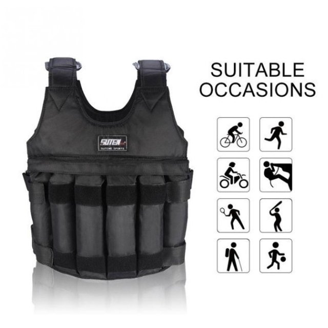 Eastbuy Weighted Vest for Men Workout Adjustable Weight Vests 20lbs