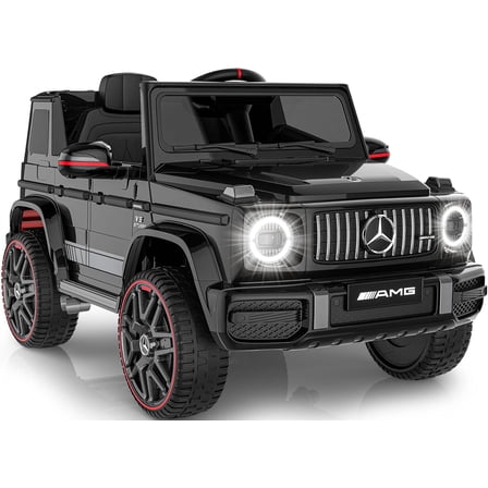 East doll 12V Power Ride on Toys for Toddlers, Kid Electric Car, G63 G Wagon Licensed Mercedes-Benz with Remote Controls, Aged 3-5Y,Black
