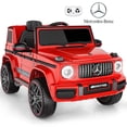 thumbnail image 1 of East doll 12V Power Ride on Toys for Toddlers, Kid Electric Car, G63 G Wagon Licensed Mercedes-Benz with Remote Controls, Aged 2-4Y,Red, 1 of 8