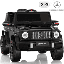 East doll 12V Power Ride on Toys for Toddlers, Kid Electric Car, G63 G Wagon Licensed Mercedes-Benz with Remote Controls, Aged 3-5Y,Black