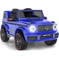 thumbnail image 1 of East doll 12V Power Ride on Toys for Toddlers, Kid Electric Car, G63 G Wagon Licensed Mercedes-Benz with Remote Controls, Aged 3-5Y,Blue, 1 of 8