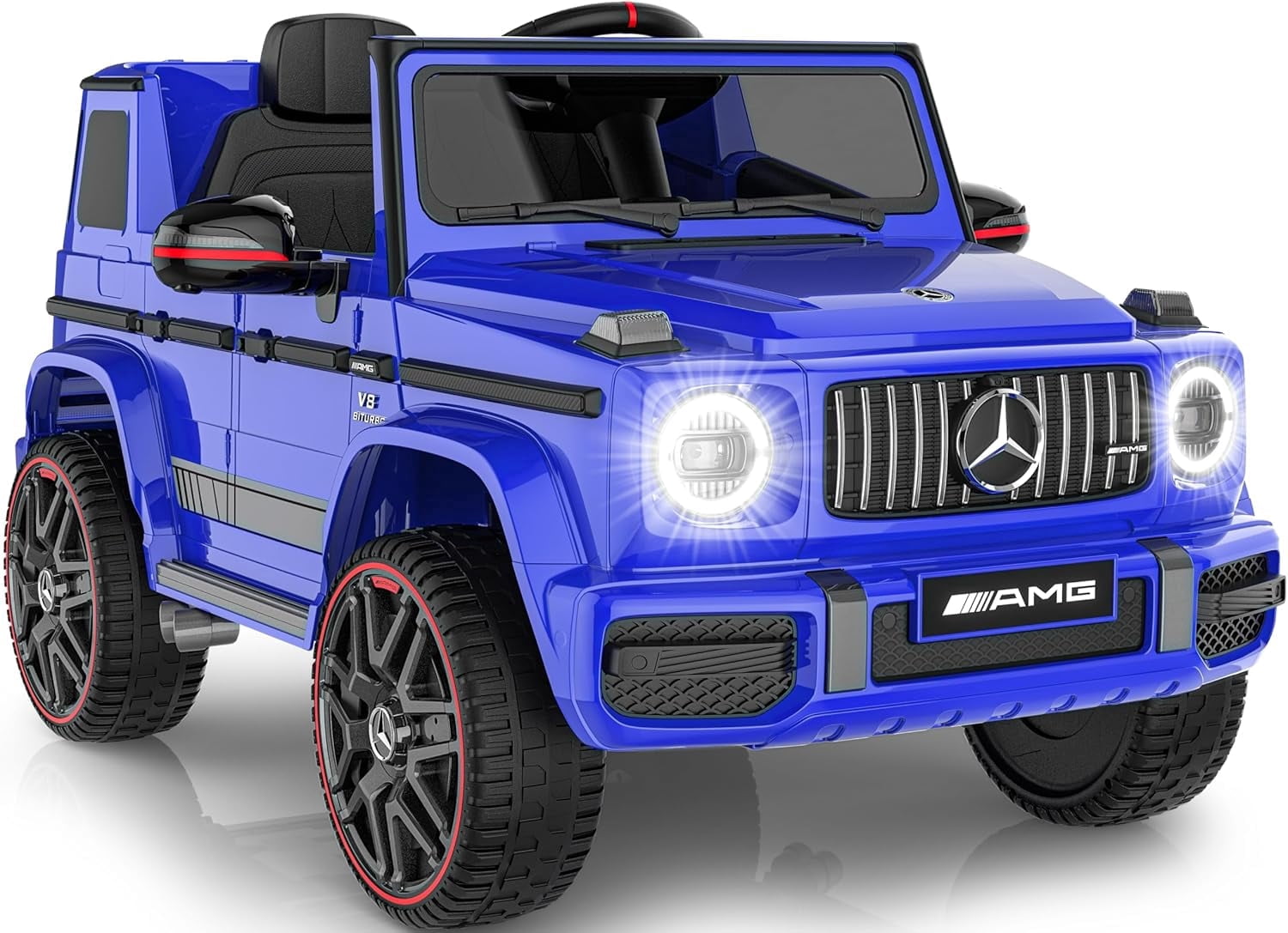 East doll 12V Power Ride on Toys for Toddlers, Kid Electric Car, G63 G Wagon Licensed Mercedes-Benz with Remote Controls, Aged 3-5Y