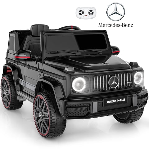 East Doll 12V Kids Ride on Toys, Electric Car for Toddler, Mercedes-Benz Licensed G63 G Wagon Ride on Car for Toddler, Kids Power Ride ons with Remote Control, Bluetooth, LED Lights, Black