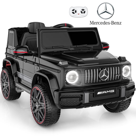 East Doll 12V Kids Ride on Toys, Electric Car for Toddler, Mercedes-Benz Licensed G63 G Wagon Ride on Car for Toddler, Kids Power Ride ons with Remote Control, Bluetooth, LED Lights, Black