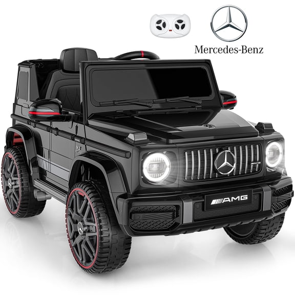 East Doll 12V Kids Ride on Toys, Electric Car for Toddler, Mercedes-Benz Licensed G63 G Wagon Ride on Car for Toddler, Kids Power Ride ons with Remote Control, Bluetooth, LED Lights, Black