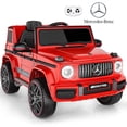 thumbnail image 1 of East Doll 12V Kids Ride on Toys, Electric Car for Toddler, Mercedes-Benz Licensed G63 G Wagon Ride on Car for Toddler, Kids Power Ride ons with Remote Control, Bluetooth, LED Lights, Red, 1 of 8