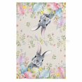 thumbnail image 1 of Easter 1 Pack Kitchen Towel, Water Absorbent Dish Towel, Country Rabbit Eggs Botanical Flowers Leaves Decorative Hand Towels - Quick Drying Cloth for Cooking Baking, 18x28 Inch, 1 of 8