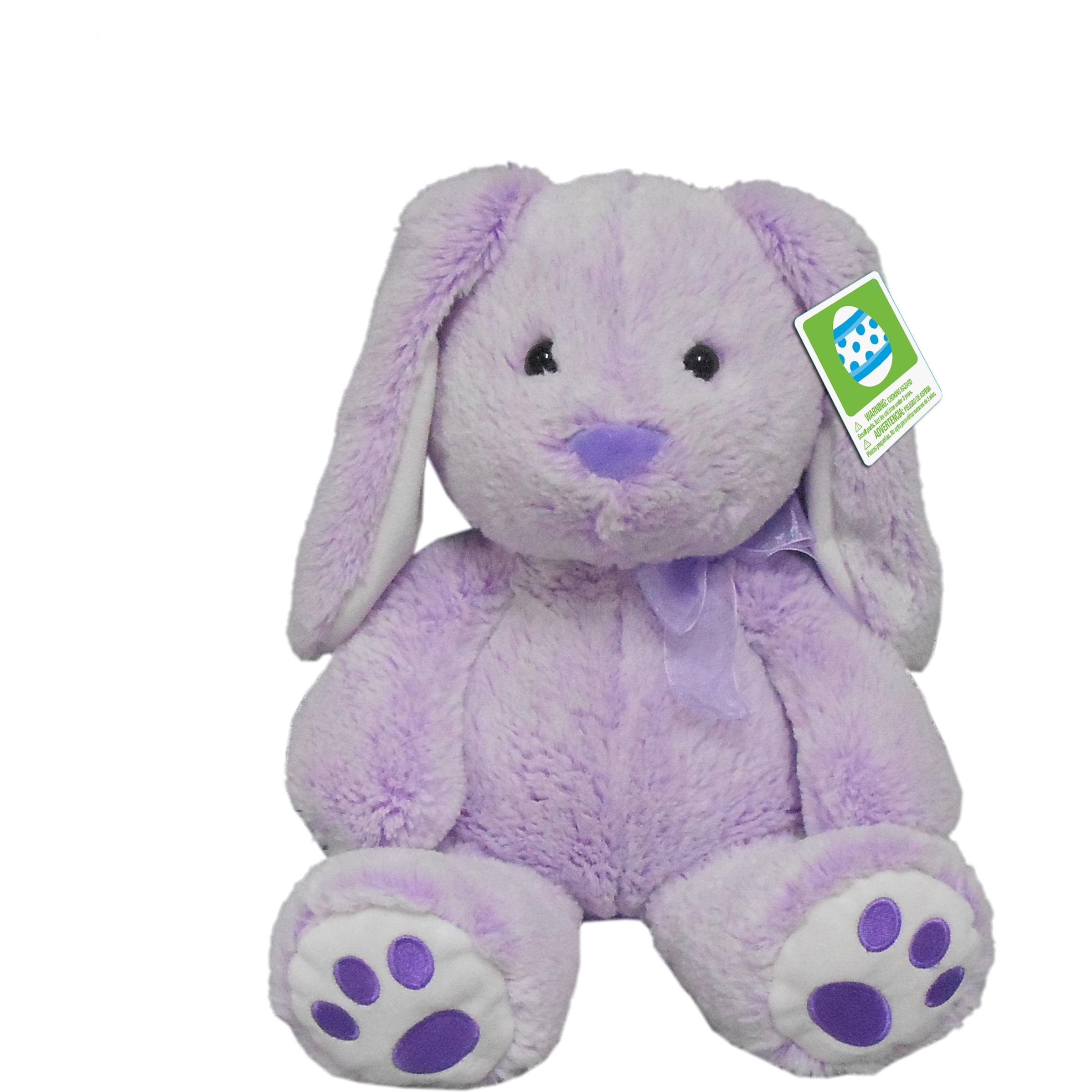 Easter 10.5" Purple Bunny Stuffed Animal - Walmart.com